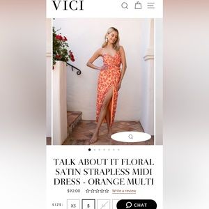 VICI floral midi dress